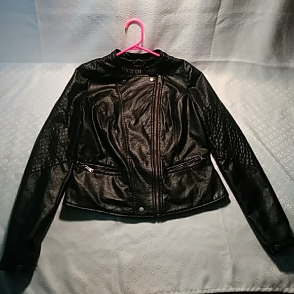 Jou Jou Pleather Jacket - Picture 2 of 8